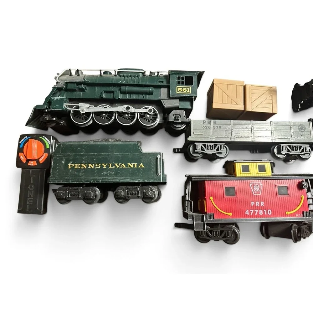Lionel Battery-Operated Pennsylvania Flyer Freight Toy Train Set with Bluetooth